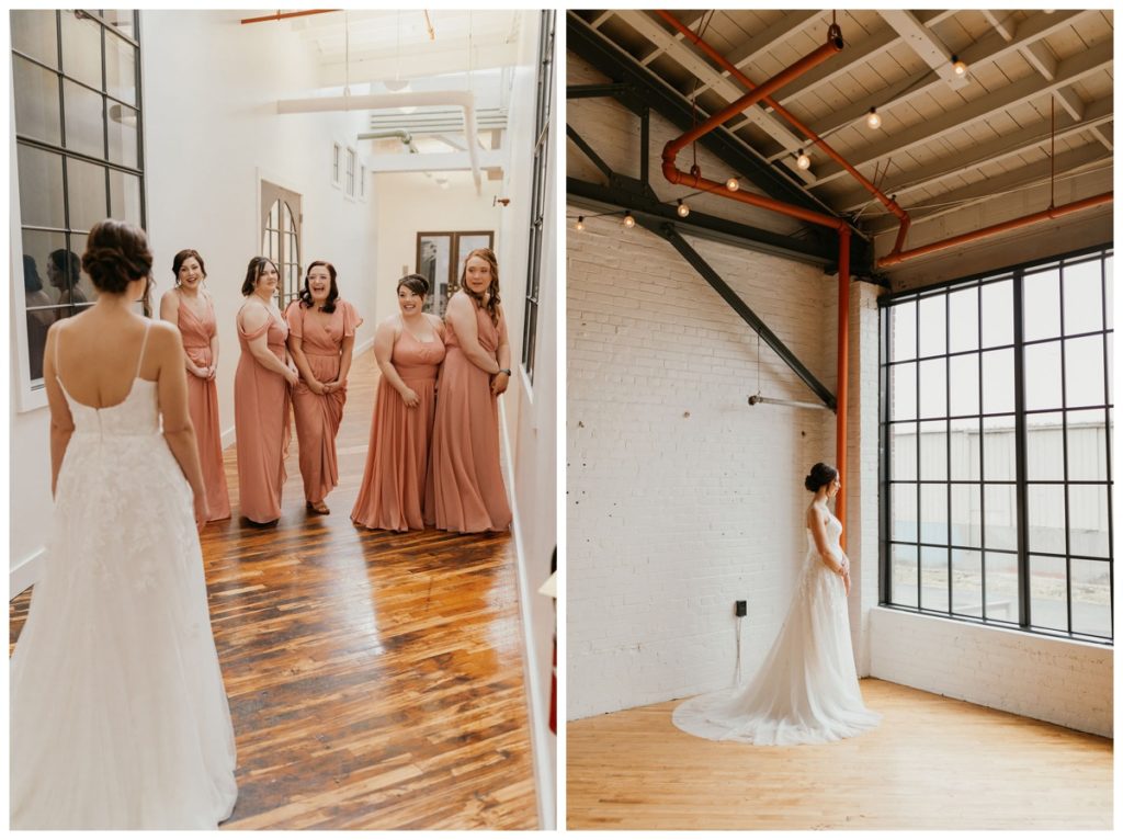 The Pointe Wedding Venue Bridal Party First Look
