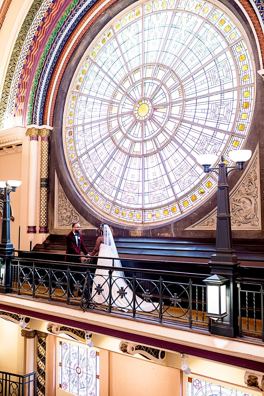 Indianapolis union station wedding first look